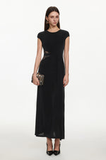 Lade Bild in die Galerieansicht, Viaua Chic Contour Sleeveless Cut Out Lace Knit Maxi Dress