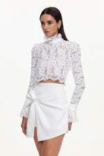 Load image into Gallery viewer, Keaton Chic Contour Long Sleeve Lace Woven Top And Skirt Set