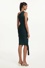 Load image into Gallery viewer, Novah Classic Contour One Shoulder Bandage Midi Dress