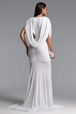 Lade Bild in die Galerieansicht, Glenda Chic Contour Ruched Drape Knit Maxi Dress