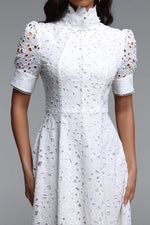 Load image into Gallery viewer, Kitsu Short Sleeve Midi Dress