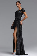 Lade Bild in die Galerieansicht, Ilia Glamorous Contour Ruched Sequin Maxi Dress