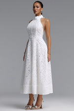Load image into Gallery viewer, Nuvola Halter Midi Dress