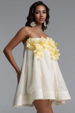 Charger l'image dans la visionneuse de la Galerie, Johe Resort Flowy Sleeveless Floral Organza Mini Dress