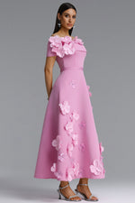 Charger l'image dans la visionneuse de la Galerie, Gacia Elegant Off Shoulder Floral Maxi Dress
