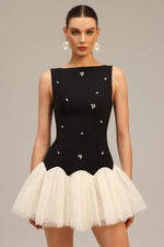 Load image into Gallery viewer, Salamo Sleeveless Diamond Mini Dress