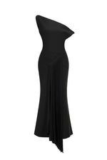 Load image into Gallery viewer, Juny Oblique Shoulder Sleeveless Folds Midi Dress