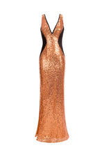 Load image into Gallery viewer, Winifred V Neck Sequins Maxi Dress