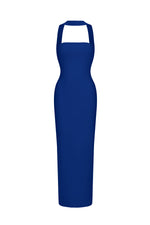 Load image into Gallery viewer, Rosee Sleeveless Bandage Blue Maxi Dress