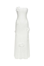 Load image into Gallery viewer, Kosala Flrs Strapless High Slit Maxi Dress