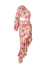 Load image into Gallery viewer, Emmeline One Shoulder Hollow Out Slit Maxi Dress
