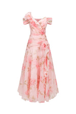 Load image into Gallery viewer, Jussi Sleeveless Flrs Flounce Maxi Dress