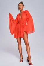Load image into Gallery viewer, Lizew Pleated Mini Dress