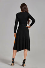 Load image into Gallery viewer, Reese Gradient Patchwork Pleated Midi Dress