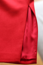 Load image into Gallery viewer, Imperial Rouge Couture – Red Wool Skirt Suit with Belt