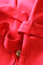 Load image into Gallery viewer, Imperial Rouge Couture – Red Wool Skirt Suit with Belt