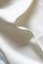 Load image into Gallery viewer, Ethereal Gold Reverie – White Satin Blazer & Trouser Ensemble