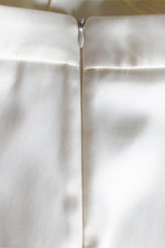 Load image into Gallery viewer, Ethereal Gold Reverie – White Satin Blazer & Trouser Ensemble