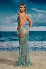 Load image into Gallery viewer, Hilia Glliter Maxi Dress
