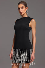 Load image into Gallery viewer, Nanci Sleeveless Pearl Mini Dress