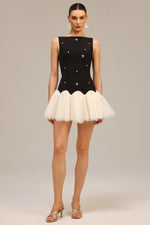 Load image into Gallery viewer, Salamo Sleeveless Diamond Mini Dress
