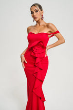 Load image into Gallery viewer, Xulia Off Shoulder Maxi Dress