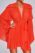 Load image into Gallery viewer, Lizew Pleated Mini Dress