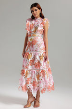 Load image into Gallery viewer, Ksenia Sleeveless Lace Midi Dress