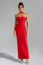 Load image into Gallery viewer, Rosee Sleeveless Bandage Midi Dress