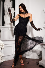 Load image into Gallery viewer, Thandiwe Lace Strapless Maxi Dress