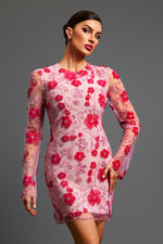 Load image into Gallery viewer, Locava Long Sleeves Netting Mini Dress
