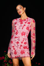 Load image into Gallery viewer, Locava Long Sleeves Netting Mini Dress