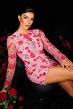 Load image into Gallery viewer, Locava Long Sleeves Netting Mini Dress