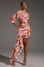 Load image into Gallery viewer, Emmeline One Shoulder Hollow Out Slit Maxi Dress