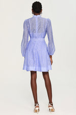 Load image into Gallery viewer, Farrah Long Sleeves Diamond Button Shirt Mini Dress