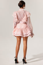 Load image into Gallery viewer, Sahara Rufflede Dot Printed Bowknot Top And Skirt Two-Piece Set