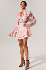 Load image into Gallery viewer, Sahara Rufflede Dot Printed Bowknot Top And Skirt Two-Piece Set