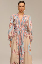 Lade Bild in die Galerieansicht, Dorte Long Sleeve Floral Printed Maxi Dress