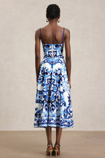 Load image into Gallery viewer, Kaona Halter Floral Printed Top And Skirt Two-Piece Set