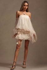 Load image into Gallery viewer, Rocelle Sleeveless Folds Puff Mini Dress