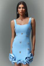 Load image into Gallery viewer, Nomi Sleeveless Diamond Flrs Mini Dress