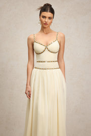 Unica Halter Diamond Maxi Dress
