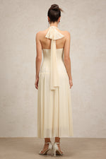 Load image into Gallery viewer, Janiyah Sleeveless Folds Diamond Maxi Dress
