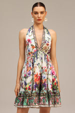 Load image into Gallery viewer, Emier V-neck Floral Printed Mini Dress