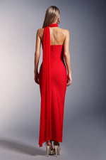 Load image into Gallery viewer, Raki High Slit Bandage Maxi Dress