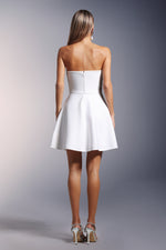 Load image into Gallery viewer, Kalic Strapless Diamond Bandage Mini Dress