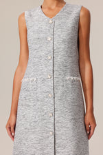 Load image into Gallery viewer, Giacinta V-Neck Sleeveless Mini Dress