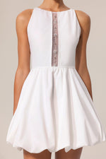 Load image into Gallery viewer, Ferean Round Neck Sleeveless Hollow Out Mini Dress