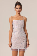 Load image into Gallery viewer, Haven Halter Mini Diamond Dress