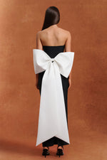 Load image into Gallery viewer, Raidah Sleeveless Bow Hollowed out Bandage Maxi Dress